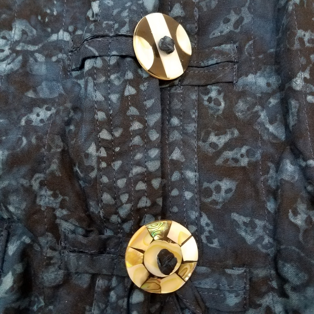 Hand Made Reversible Blue Vest - Picture 11 of 11